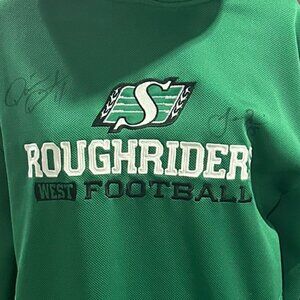 Autographed Saskatchewan Roughriders CFL Reebok Hoodie - Size S